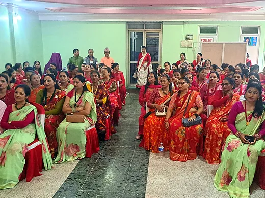 तीज विशेष कार्यक्रममा महिला सदस्य